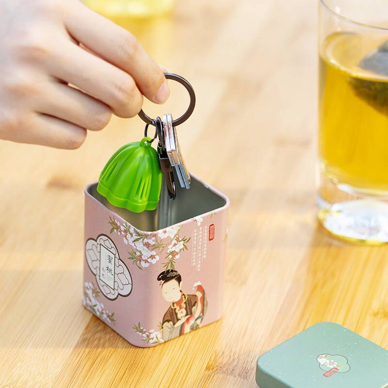 茶顏悅色 方罐茶 梔香綠茶蜜桃烏龍 冷泡袋泡茶包 40g/盒 方罐茶*1盒